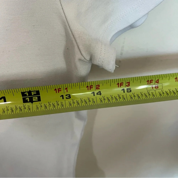 Express Classic White Crewneck Short Sleeve Tee Shirt Bodysuit Size Medium - Picture 4 of 7